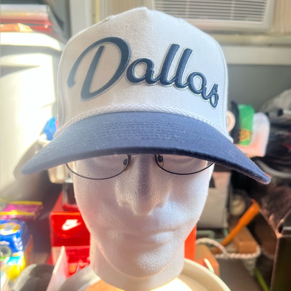 Dallas Cowboys 47 Brand Hitch Rope Hat Snapback Cap NFL White & Navy Blue - Picture 2 of 8